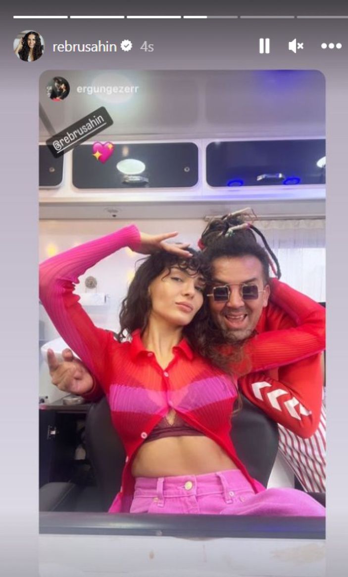 Sütyenli pozu olay oldu! Cedi Osman'la evlenen Ebru Şahin'den iddialı poz: 