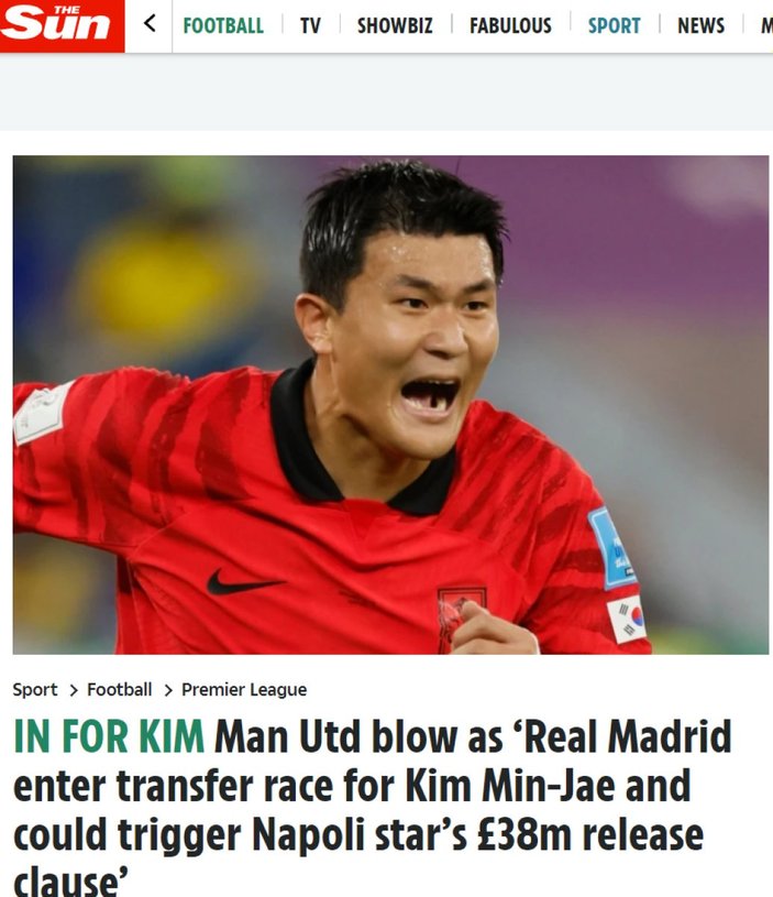 İspanyol devi Real Madrid, Kim Min-Jae'yi istiyor