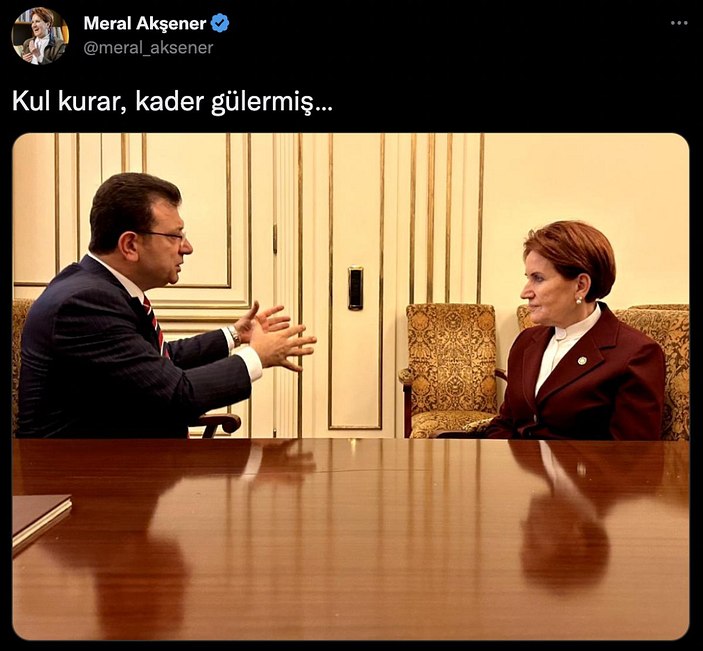 Meral Akşener'den Ekrem İmamoğlu paylaşımı