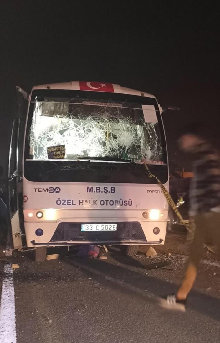 Mersin'de anne ve kızına otobüs çarptı: 1 ölü, 1 yaralı 