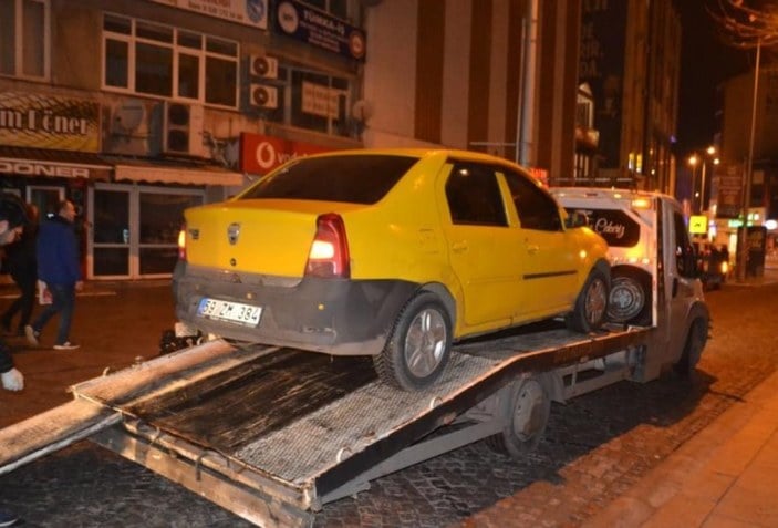 Tekirdağ'da yakalanan korsan sürücüye 9 bin lira ceza