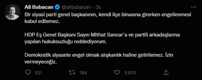 Altılı masa liderlerinden HDP'ye destek  