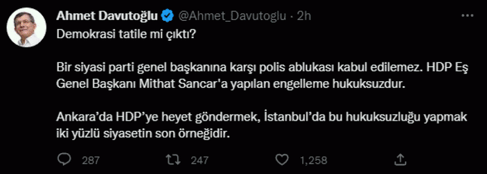 Altılı masa liderlerinden HDP'ye destek  