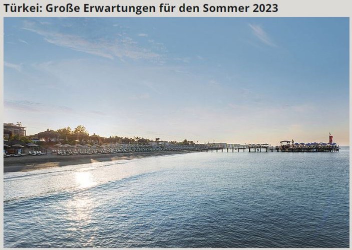 Alman tur operatörleri, 2023 yaz tatili için Türkiye'ye odaklandı