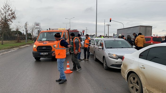 Tekirdağ'da zincirleme kaza:1 yaralı 