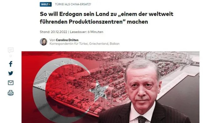 Alman Die Welt: Türkiye üretim merkezi olma yolunda