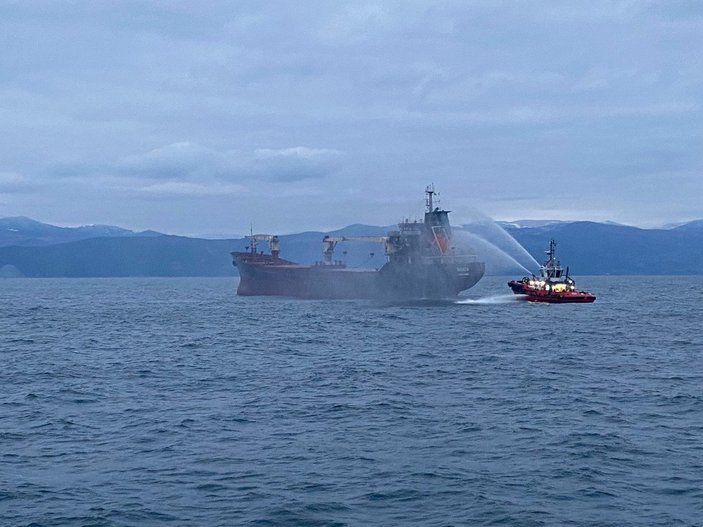Sinop'ta gemi yangınının boyutu gündüz ortaya çıktı