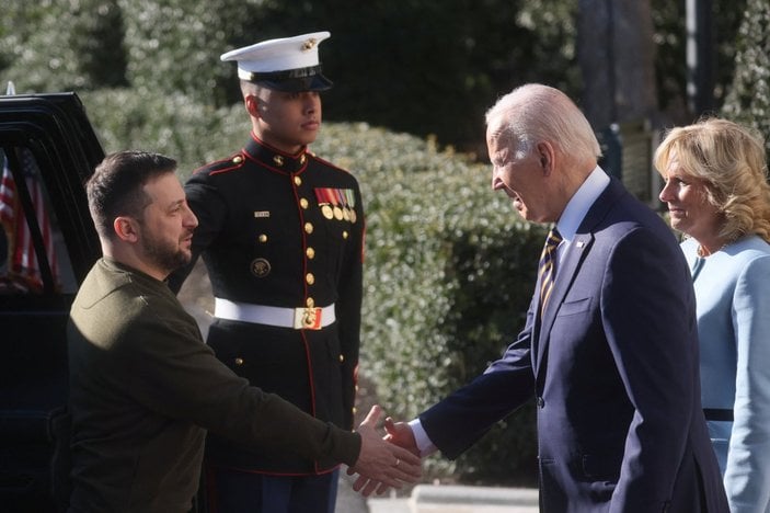 Ukrayna Devlet Başkanı Zelensky, ABD Başkanı Biden ile buluştu