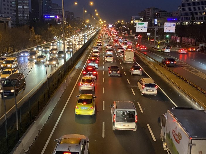 İstanbul'da trafik yoğunluğu