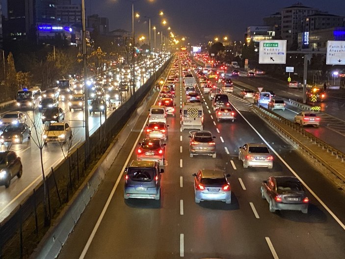 İstanbul'da trafik yoğunluğu