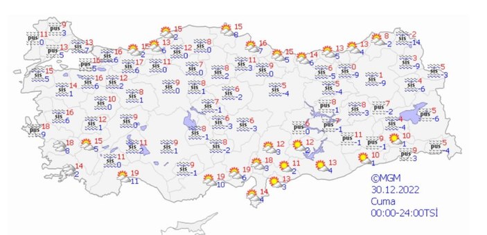 Yeni yılda Marmara Bölgesi'nde yüksek basınç etkili olacak 