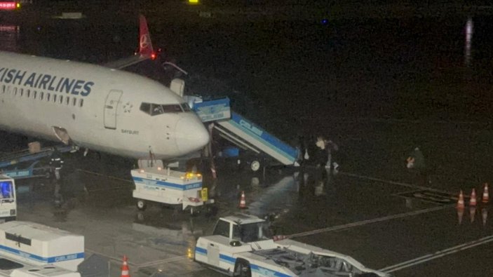 Trabzon-İstanbul seferi öncesi, yolculara yanan uçak fotoğrafı gönderildi
