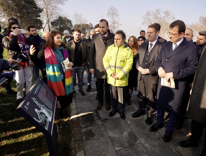 Ekrem İmamoğlu, Sarayburnu Parkı'nda incelemede bulundu