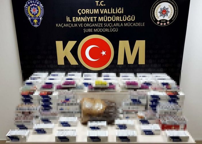Çorum’da kaçak sigara operasyonu düzenlendi