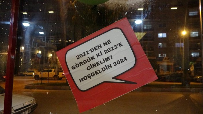 Adana'da 2023 yerine 2024 yılı kutlandı