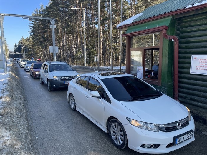 Abant'ta yeni yıl yoğunluğu yaşandı 
