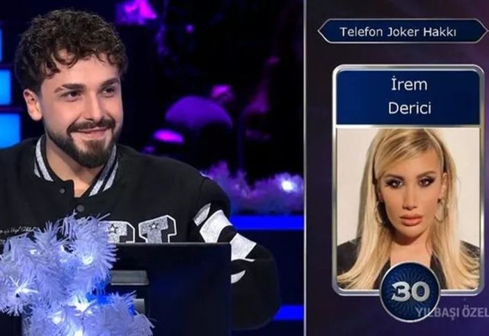 Milyoner'e katılan Sefo, İrem Derici'ye bağlandı