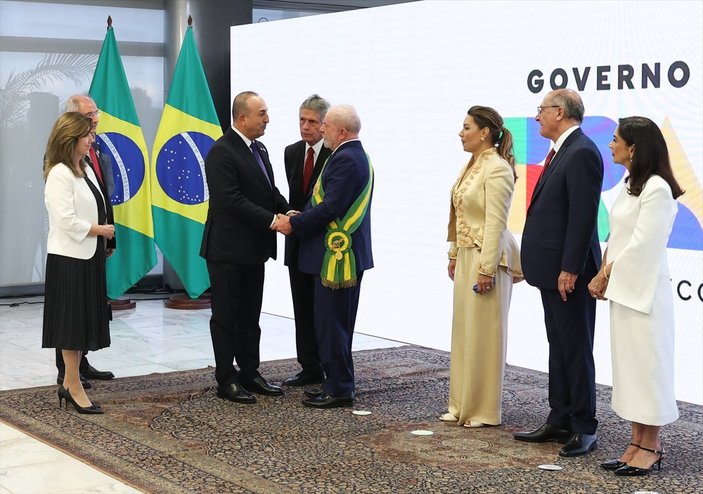 Mevlüt Çavuşoğlu, Brezilya'da Silva'nın yemin törenine katıldı