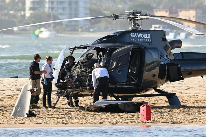 Avustralya'da biri iniş biri de kalkışta olan iki helikopter çarpıştı