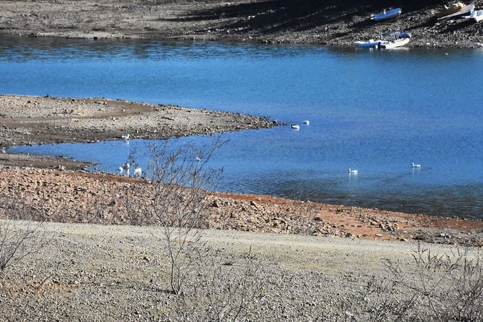 Muğla'daki Ula Göleti 50 metre çekildi