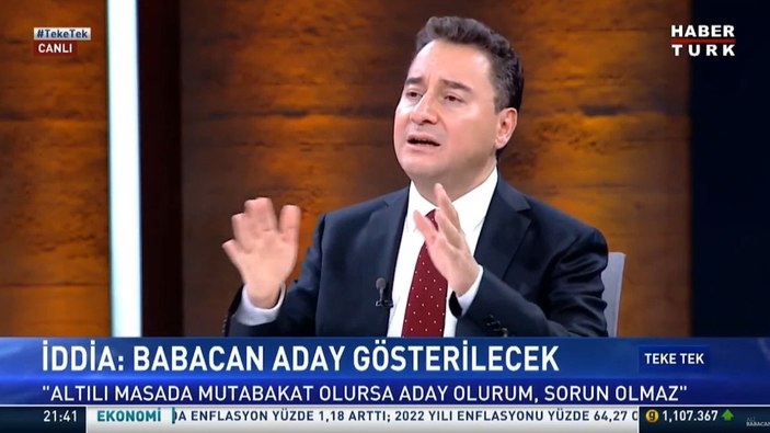 Ali Babacan'dan adaylık sinyali