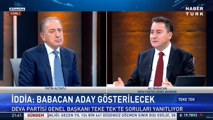 Ali Babacan'dan adaylık sinyali