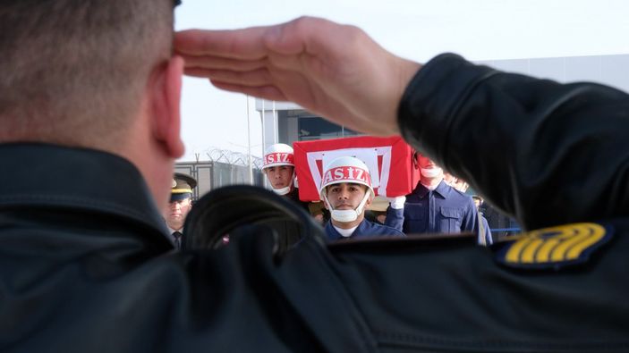 Konya'da kazada şehit olan 2 asker için uğurlama töreni