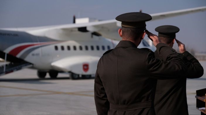 Konya'da kazada şehit olan 2 asker için uğurlama töreni