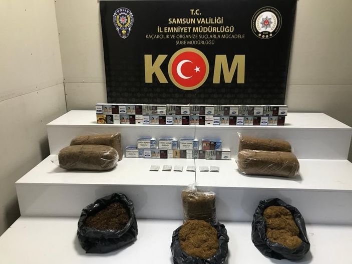 i Samsun'da kaçak sigara operasyonu