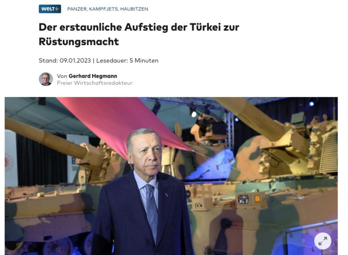 Alman medyası, Türkiye'nin savunma sanayii adımlarını övdü