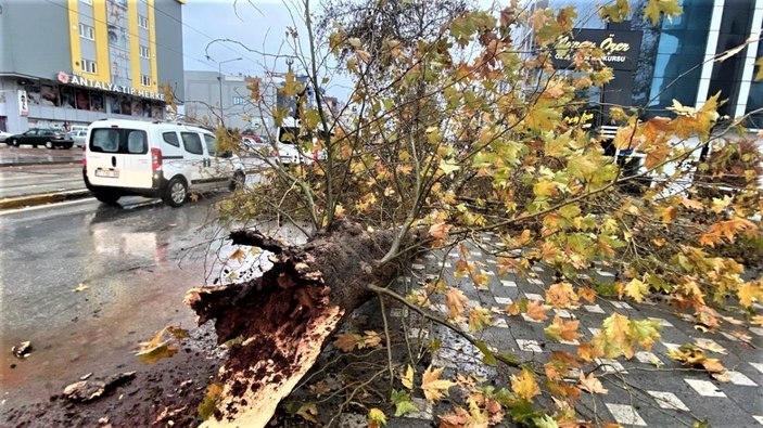 Antalya'da şiddetli yağmur hayatı durma noktasına getirdi