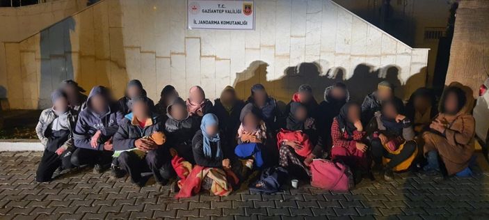 i Gaziantep'teki 10 operasyonda 134 göçmen yakalandı