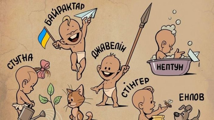 Bayraktar ismi Ukrayna'da en çok konulan isimlerden biri oldu