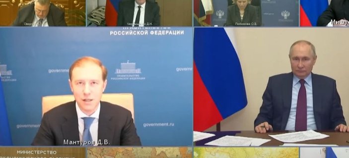 Vladimir Putin, Başbakan Yardımcısı Manturov'a sert tepki gösterdi