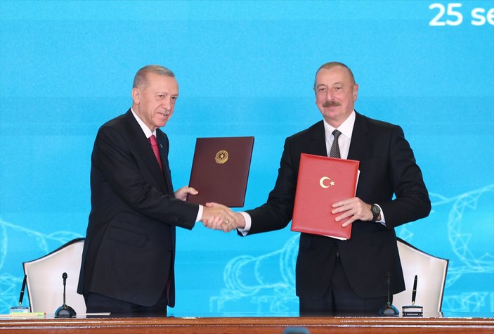 Cumhurbaşkanı Recep Tayyip Erdoğan ve Azerbaycan Lideri İlham Aliyev