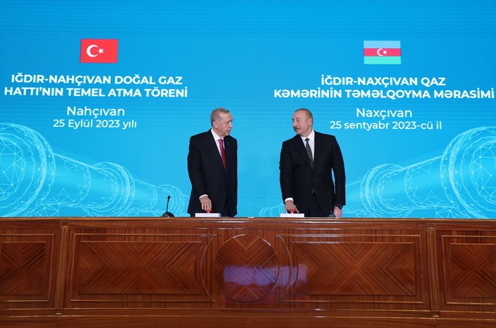 Cumhurbaşkanı Recep Tayyip Erdoğan ve Azerbaycan Lideri İlham Aliyev