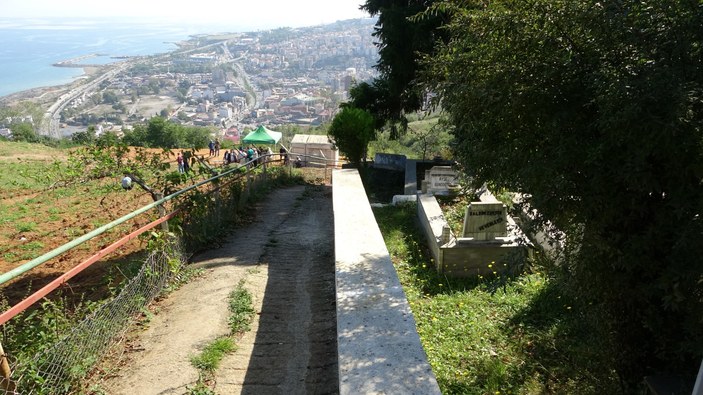 Trabzon'da deniz manzaralı mezarlık için kavga ettiler
