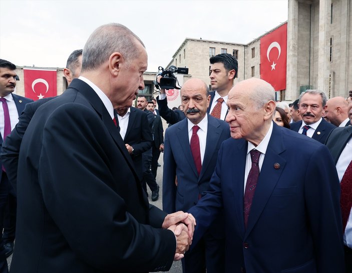CUmhurbaşkanı Recep tayyip Erdoğan ve MHP Genel Başkanı Devlet Bahçeli