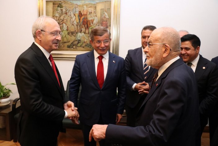 Kemal Kılıçdaroğlu, Ahmet Davutoğlu ve Temel Karamollaoğlu