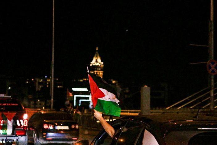 İstanbul'da Filistin’e destek konvoyu