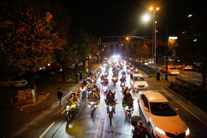 İstanbul'da Filistin’e destek konvoyu