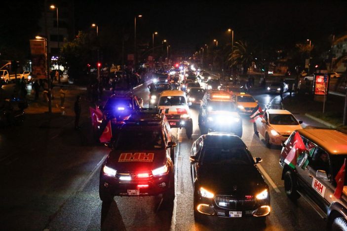 İstanbul'da Filistin’e destek konvoyu