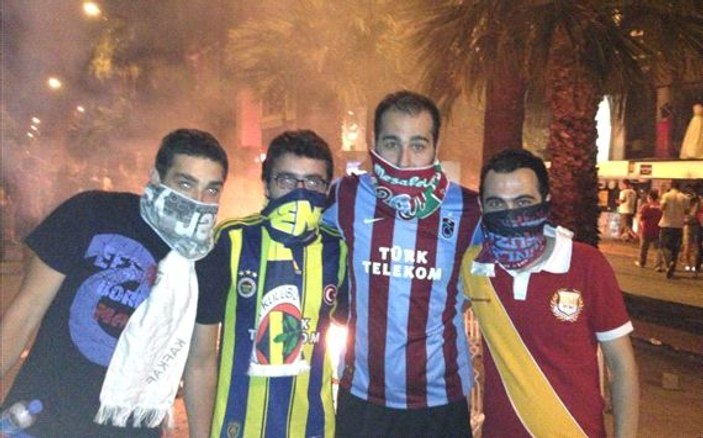 Taraftar grupları Gezi Parkı için buluştu
