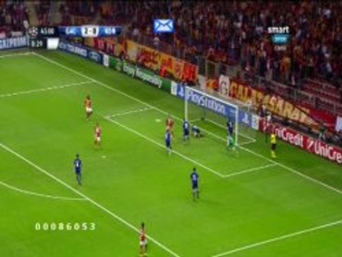 Galatasaray-Kopenhag maçında Drogba'nın golü	