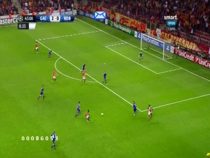 Galatasaray-Kopenhag maçında Drogba'nın golü - izle