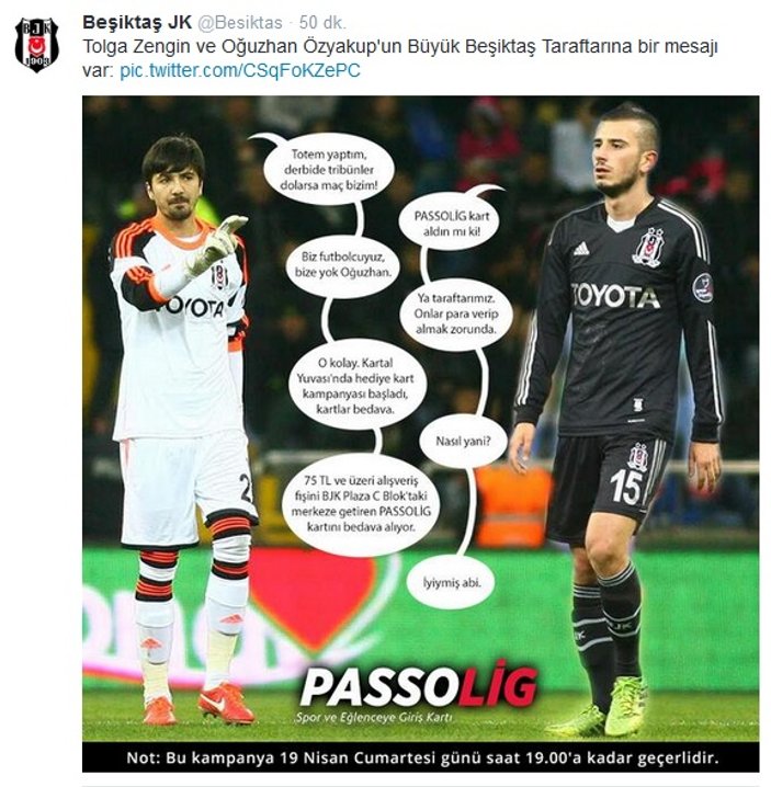 Beşiktaş Kulübü'nden taraftarına ilginç derbi daveti