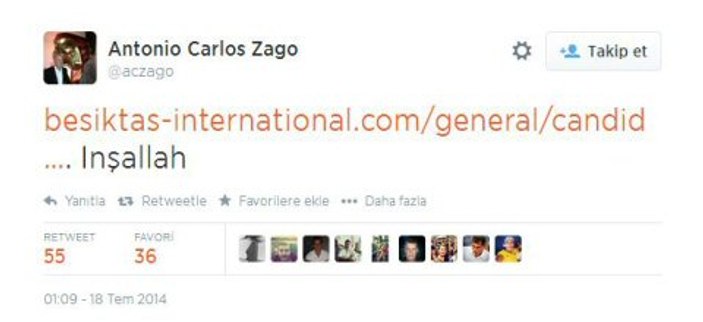 Zago Beşiktaş'tan görev bekliyor