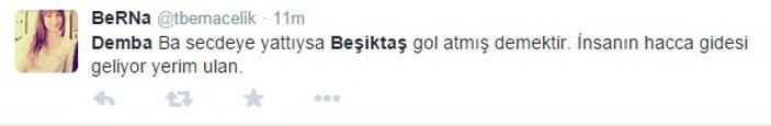 Beşiktaş taraftarı Demba Ba'nın golüyle secdeye durdu