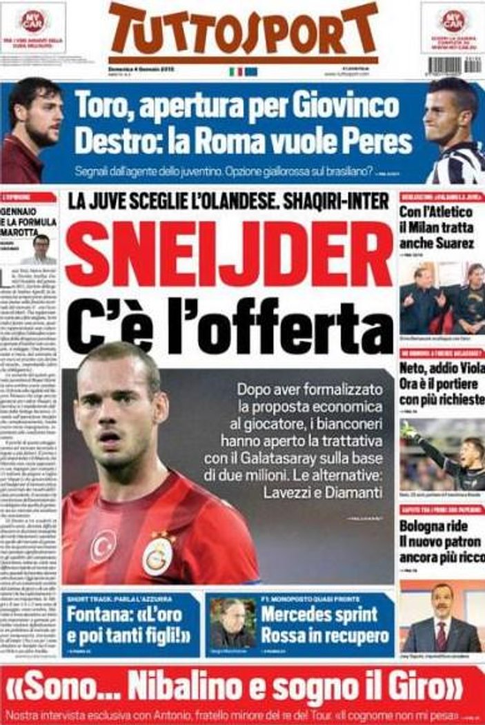 Juventus'tan G.Saray'a Sneijder için şaka gibi teklif