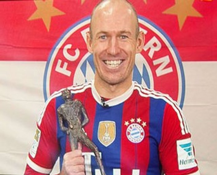 Arjen Robben, Bundesliga'nın en iyisi seçildi
